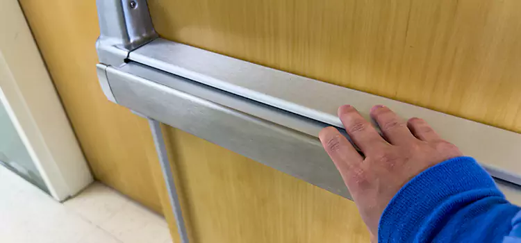 Installing a Push Bar on a Door De Pere